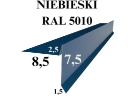 wiatrownica-pod-gont-bitumiczny-pape-w201-niebieski-5010-obrobki-blacharski
