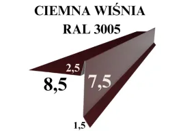 wiatrownica-pod-gont-bitumiczny-pape-w201-ciemna-wisnia-3005-obrobki-blacha
