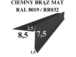 wiatrownica-pod-gont-bitumiczny-pape-w201-ciemny-braz-mat-rr032-ral8019-o
