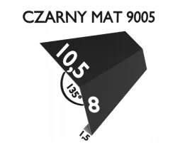 pas-nadrynnowy-okapowy-pn103-czarny-mat-ral-9005-obrobki-blacharskie