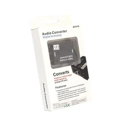 konwerter-audio-toslink-coaxial-cinch-rca-stan-nowy-kod-producenta-ak319