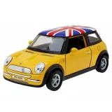 autko-model-mini-cooper-1-34-zolty-stan-nowy
