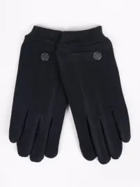 czarne-eleganckie-materialowe-dotykowe-rekawiczki-meskie-do-ekranow-25-cm