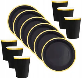 talerzyki-i-kubeczki-papierowe-czarno-zlote-karnawal-studniowka