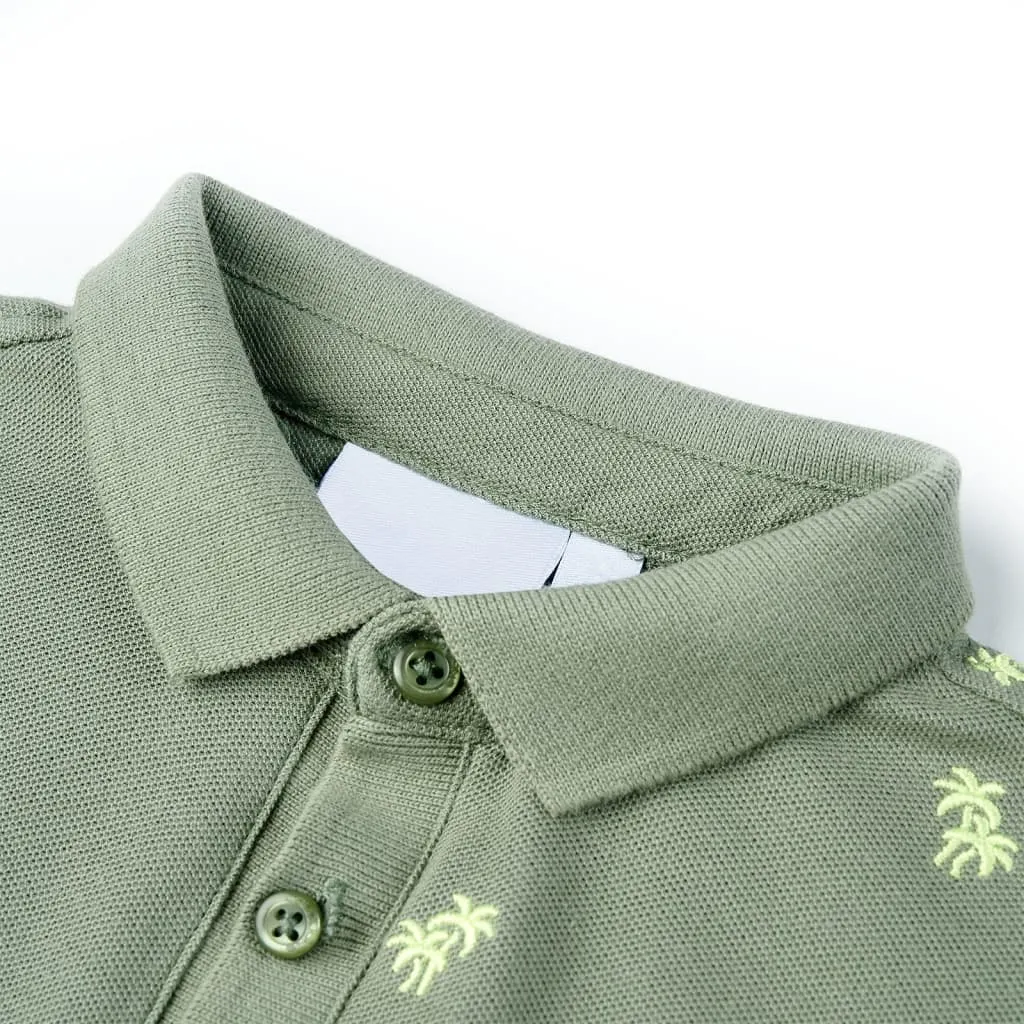 koszulka-dziecieca-polo-khaki-128-stan-nowy