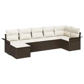 zestaw-sof-na-ogrod-z-poduszka-7-pcs-brazowy-polirattan