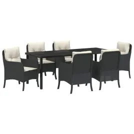 zestaw-do-jadalni-w-ogrodzie-z-poduszka-7-pcs-czarny-polirattan