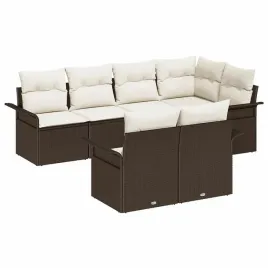 zestaw-sof-na-ogrod-z-poduszka-7-pcs-brazowy-polirattan