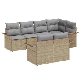 zestaw-sof-na-ogrod-z-poduszka-7-pcs-bezowy-polirattan