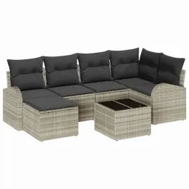 zestaw-sof-na-ogrod-z-poduszka-7-pcs-jasnoszary-polirattan