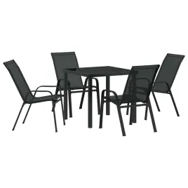 zestaw-do-jadalni-w-ogrodzie-5-pcs-czarny-textilene-i-stal