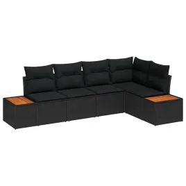 zestaw-sof-na-ogrod-5-pcs-czarny-264-x-154-x-85-cm-polirattan