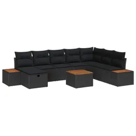 zestaw-sof-na-ogrod-z-poduszka-9-pcs-czarny-polirattan