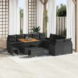 zestaw-sof-na-ogrod-13-pcs-czarny-polirattan-stan-nowy