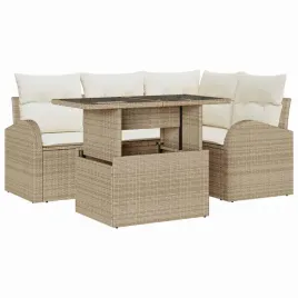 zestaw-sof-na-ogrod-z-poduszka-5-pcs-bezowy-polirattan