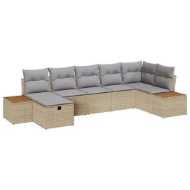 zestaw-sof-na-ogrod-z-poduszka-7-pcs-bezowy-polirattan