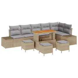 zestaw-sof-na-ogrod-z-poduszka-10-pcs-bezowy-polirattan
