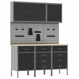 stol-warsztatowy-z-szuflada-8-pcs-czarny-150-x-55-x-200-cm-stal