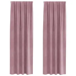 zaslony-z-zaslonami-2-pcs-ciemny-roz-140-x-245-cm-aksamit