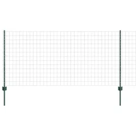 ogrodzenie-z-slupkami-zielony-1-x-25-m-stal
