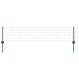 ogrodzenie-z-slupkami-zielony-0-4-x-10-m-stal