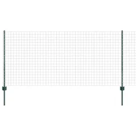 ogrodzenie-z-slupkami-zielony-1-x-25-m-stal