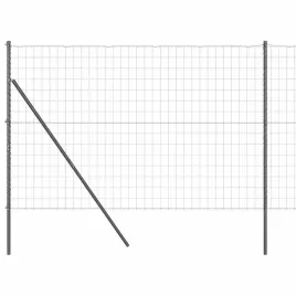 ogrodzenie-z-slupkami-szary-1-5-x-10-m-stal