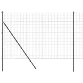 ogrodzenie-z-slupkami-szary-1-5-x-10-m-stal