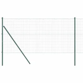 ogrodzenie-z-slupkami-zielony-1-4-x-10-m-stal