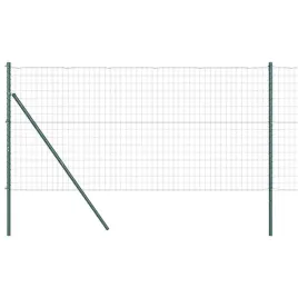 ogrodzenie-z-slupkami-zielony-1-4-x-10-m-stal