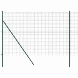 ogrodzenie-z-slupkami-zielony-1-6-x-10-m-stal