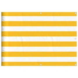 parawan-balkonowy-w-zolte-i-biale-paski-75x1000-cm