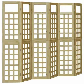 parawan-maskujacy-6-pcs-brazowy-240-x-180-cm-sosna-impregnowana