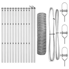 ogrodzenie-z-slupkami-srebrny-0-8-x-25-m-stal-pokryta-pcv