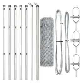 ogrodzenie-z-slupkami-srebrny-05-x-10-m-stal-pokryta-pcv