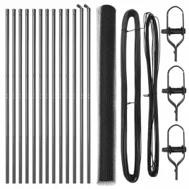 ogrodzenie-z-slupkami-szary-1-6-x-25-m-stal-pokryta-pcv