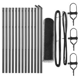 ogrodzenie-z-slupkami-szary-0-6-x-25-m-stal-pokryta-pcv