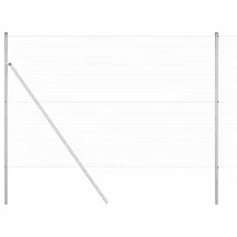 ogrodzenie-z-slupkami-srebrny-1-6-x-10-m-stal