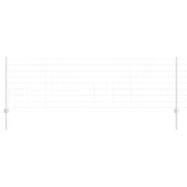 ogrodzenie-z-slupkami-srebrny-0-8-x-25-m-stal