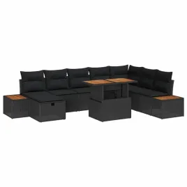 zestaw-sof-na-ogrod-z-poduszka-9-pcs-czarny-polirattan
