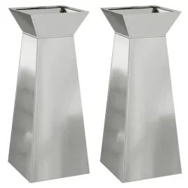 donica-slupowa-2-pcs-srebrny-40-x-40-x-100-cm-stal