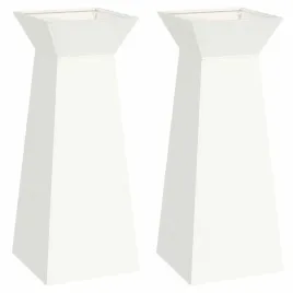 donica-slupowa-2-pcs-bialy-40-x-40-x-100-cm-stal