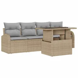 zestaw-sof-na-ogrod-5-pcs-bezowy-100-x-55-x-73-cm-polirattan