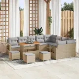 zestaw-sof-na-ogrod-13-pcs-bezowy-polirattan-stan-nowy