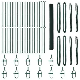 ogrodzenie-z-slupkami-zielony-1-5-x-100-m-stal-pokryta-pcv