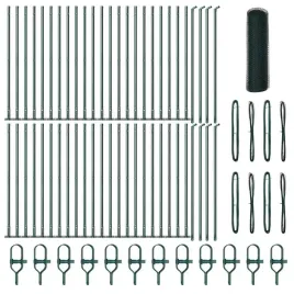 ogrodzenie-z-slupkami-zielony-0-8-x-100-m-stal-pokryta-pcv