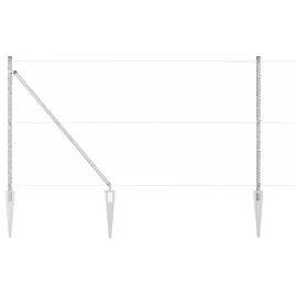 ogrodzenie-z-slupkami-srebrny-1-4-x-100-m-stal-pokryta-pcv