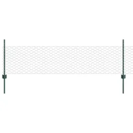 ogrodzenie-z-slupkami-zielony-0-5-x-100-m-stal