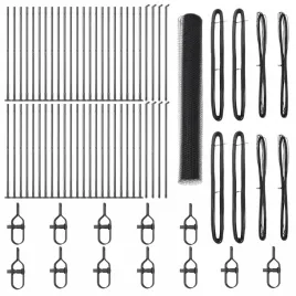 ogrodzenie-z-slupkami-szary-1-2-x-100-m-stal-pokryta-pcv