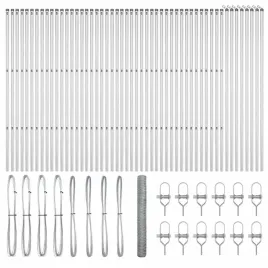 ogrodzenie-z-slupkami-srebrny-1-4-x-100-m-stal-pokryta-pcv